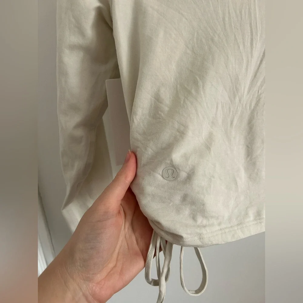 Lululemon Cinched Cut-Outs Cotton long sleeve NEW WITH TAGS - Picture 2 of 5